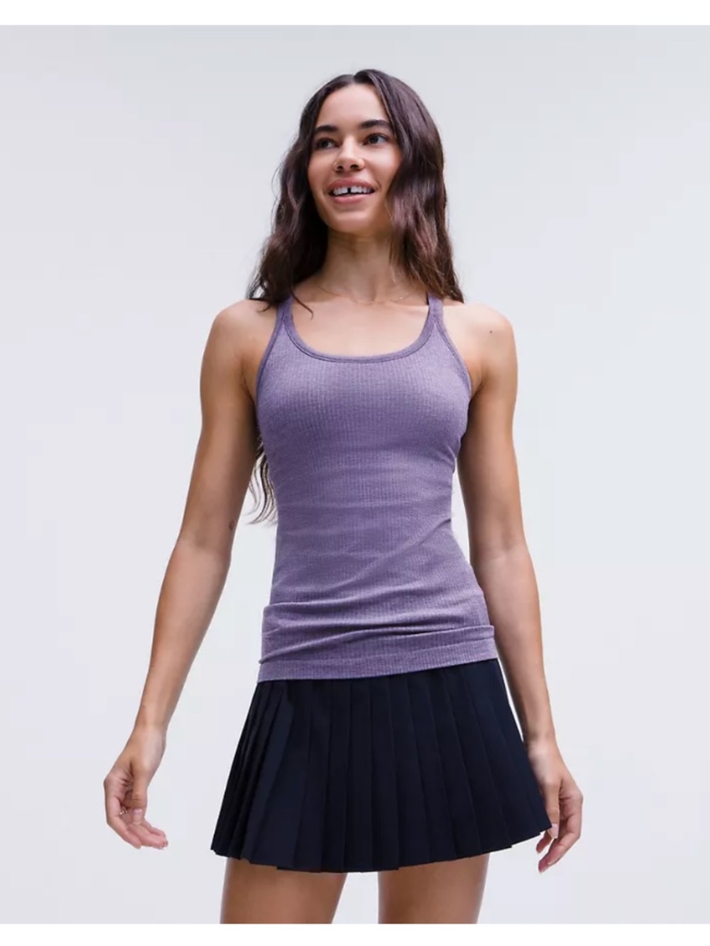 LULULEMON Ebb To Street Tank NIGHTFALL, B/C Cup, Size 6 NWOT